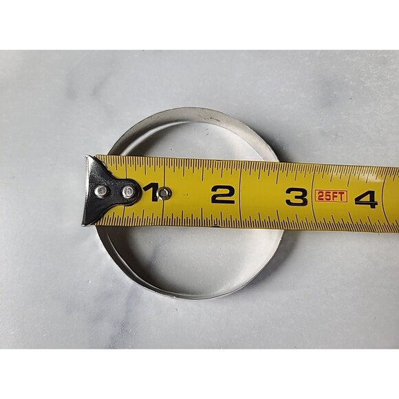 925 Sterling Silver Hammered Bangle Bracelet Vintage, READ Description - Picture 7 of 10